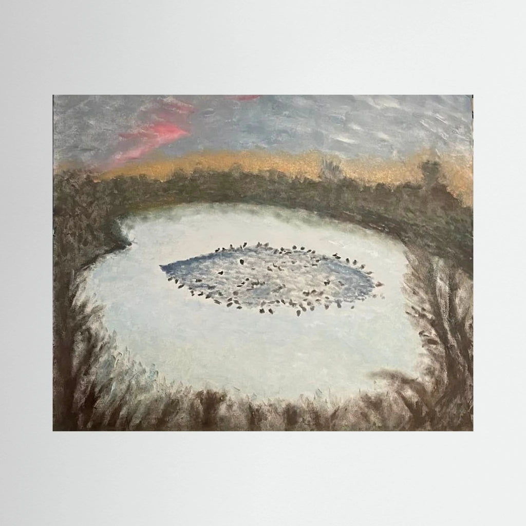 Paper Print art of JL : Duck Pond
