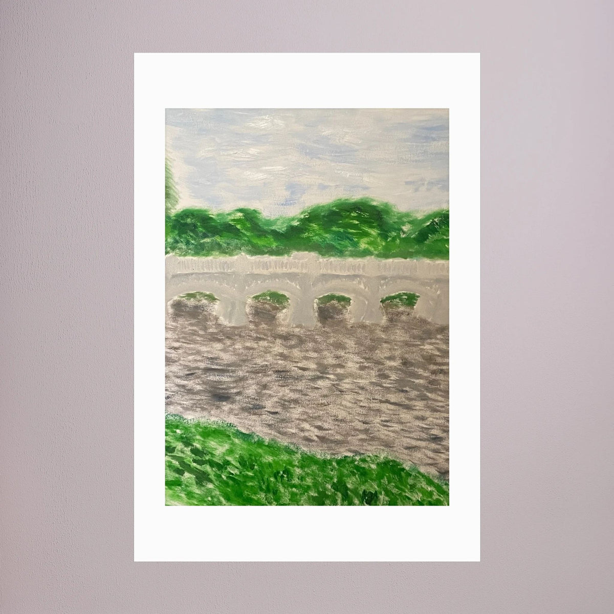 Paper Print art of JL : Champlin Bridge