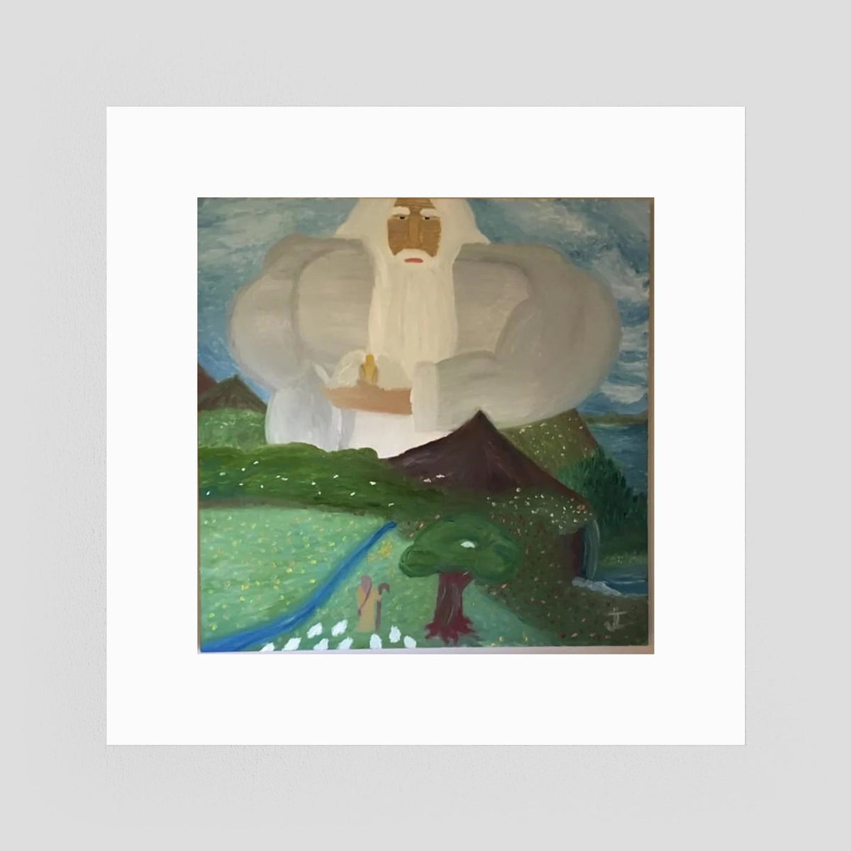 Paper Print art of JL : Bestowing an Angel