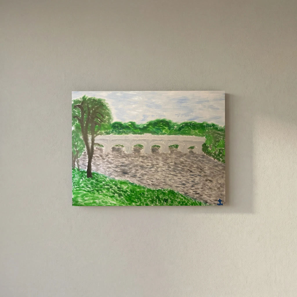 Paper Print art of JL : Champlin Bridge