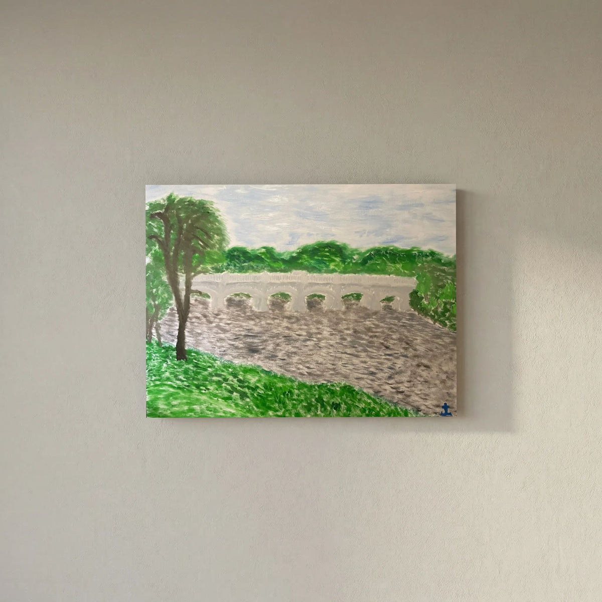 Paper Print art of JL : Champlin Bridge