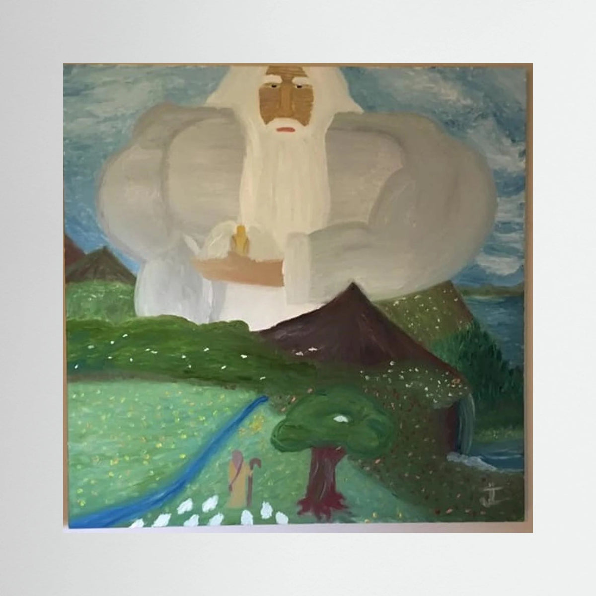 Paper Print art of JL : Bestowing an Angel