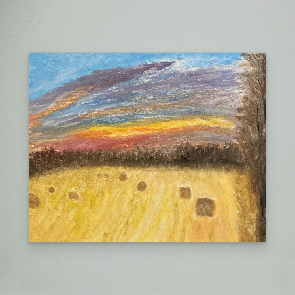 Sunset over the field : Jonathan Lysdahl